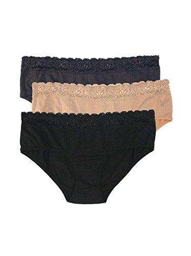 Low Rise Modal Lace Hipster 3-Pack