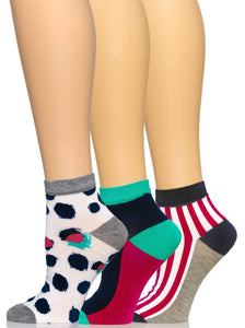 Felina Anklet Socks 3-Pack color-abstract dot