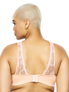 seamless and lace bralette color-cameo rose