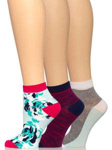 Felina Anklet Socks 3-Pack color-painterly rose
