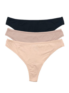Blissful Super Stretchy Thong 3-Pack