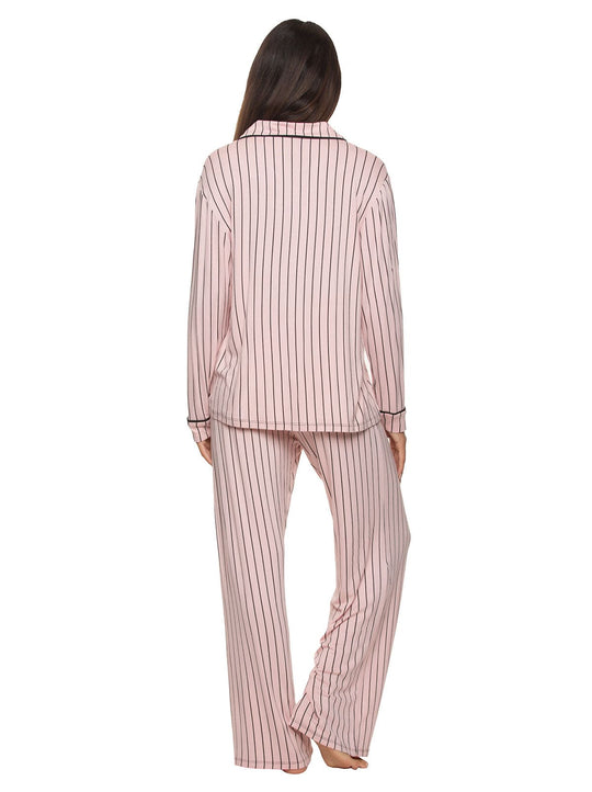 Long Sleeve PJ Top w/ Drawstring Pant Set