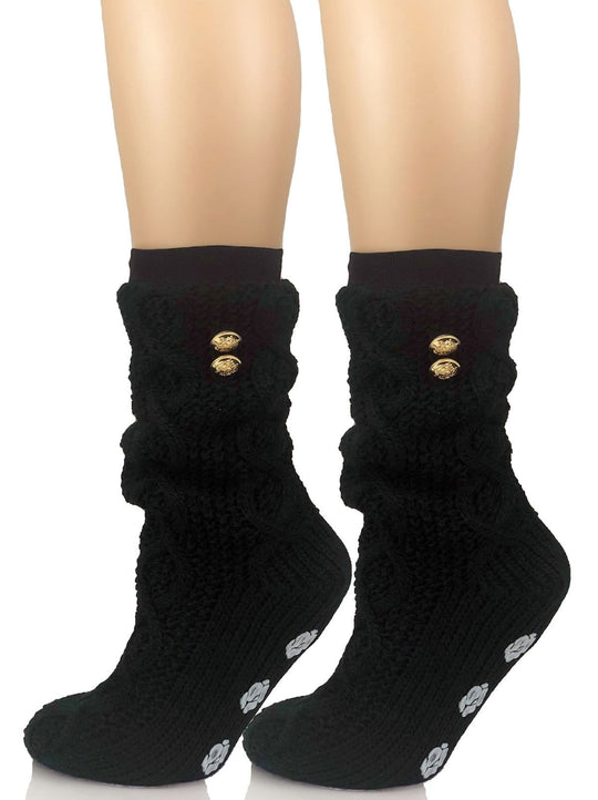 Cozy Slipper Socks with Grip Soles