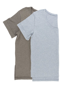 Organic Cotton Stretch Scoop-Neck Tee 2-Pack