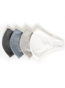 Organic Cotton Stretch Face Mask 4-Pack