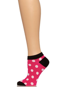 Felina No Show Socks 6-Pack color-a dash of pink