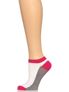 Felina No Show Socks 6-Pack color-a dash of pink