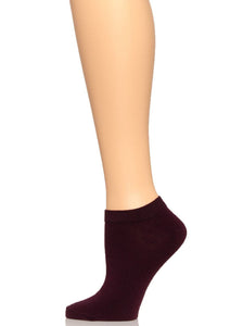Felina No Show Socks 6-Pack color-cozy burgundy