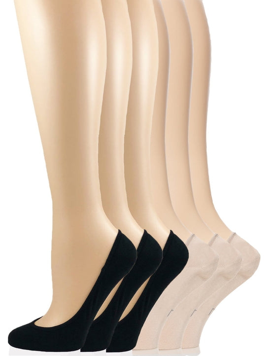 Invisible Bamboo Liner Socks 6-Pack