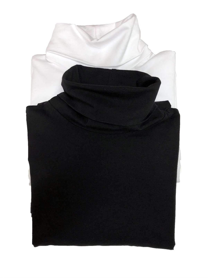 Long Sleeve Turtleneck 2-Pack color-black white